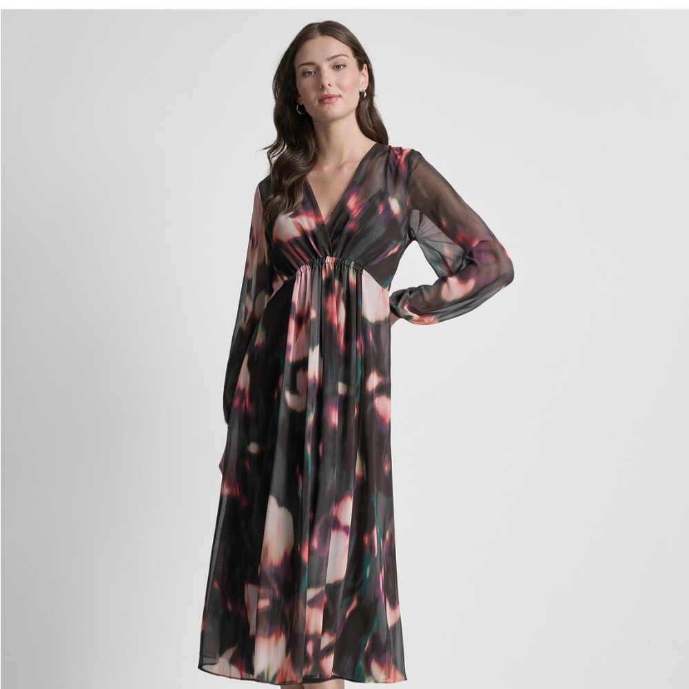 DKNY Multi Colored Maxi Dress